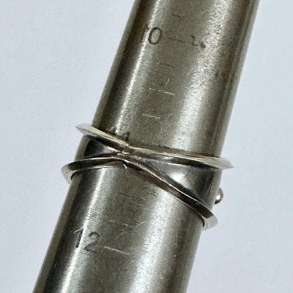 Red Coral Wedding Band Ring Sz 11 Navajo 13mm Native American Dark Sterling Mens